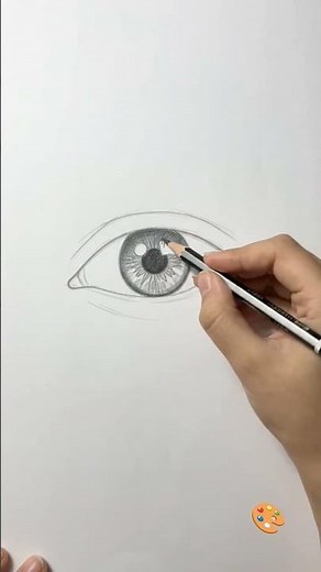 How to Draw a Realistic Eye ✏️ | Step by Step Drawing Tutorial #Shorts