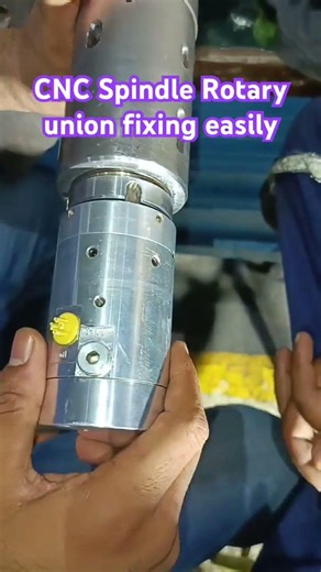 CNC Spindle OTT rotary union should be fix easily for thru coolant | #machine #spindle #cncmachine
