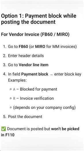 HOW TO BLOCK THE DOCUMENT #sap #education #sapfico