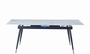 [Hot Item] New Style Porcelain Top Panel Tables Dining Room Furniture Dining Extendable Table