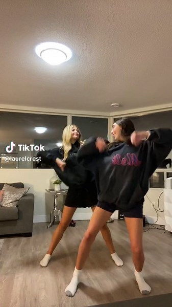 Synchronized Dance Routine by Two Young Women