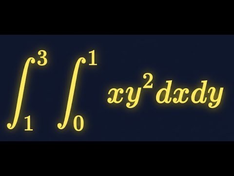 Double Integral of xy² over Region x=0 to 1 and y=1 to 3 - Step by Step Solution