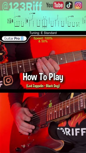 Learn to Play Black Dog by Led Zeppelin on Guitar