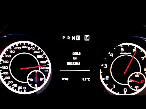 Mercedes Benz SLK 55 AMG Top speed acceleration| 320km