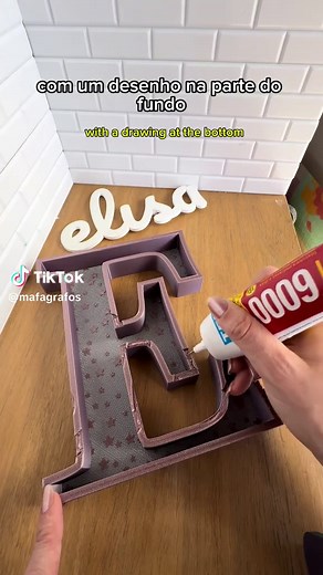 Impressão 3D: Letras Personalizadas com Imagem de Fundo