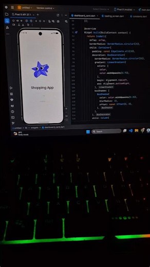 Shopping App UI Demo 🛒 | Flutter App Development #shorts #flutter #android #ios #reactnative #viral