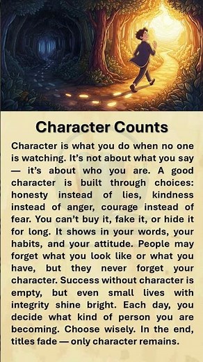 Character Counts #shorts #english #englishmerl #englishreading #englishgrammar #education
