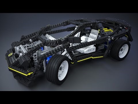 Lego 8880 SuperCar 3D Assembly