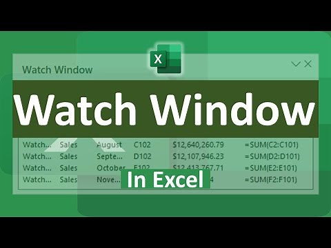 How to Use Watch Window in Excel