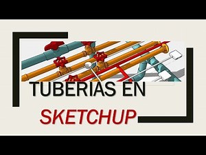 How to draw pipe networks in SKETCHUP