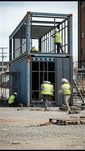 Rusty Container → Industrial Loft Dream CAFE (Insane Transformation) #architecture