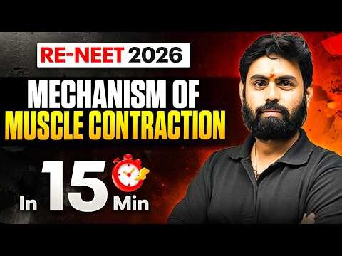 🔥 Mechanism of Muscle Contraction in 15 Minutes | RE-NEET 2026 Biology Revision 🎯