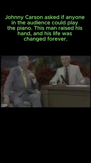 201K views · 743 reactions | Johnny Carson asked if anyone in the audience could play the piano. This man raised his hand, and his life was changed forever. Check the video in comments | Petclub | Facebook