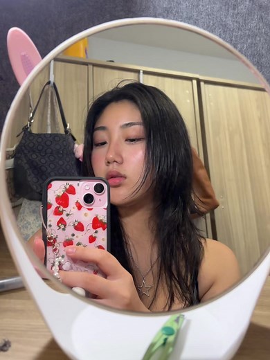 Stylish Room Reflection with Smartphone in Hand