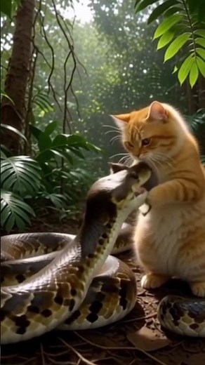 Kitten Feeding Snake Tiny Mouse – Amazing Animal Clip