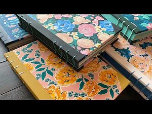 Handmade Vintage Floral Junk Journals | Coptic Bound, Quarter Cover Design & Flip-Through