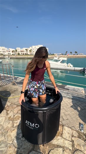 Amelia German on Instagram: "Ice bath after 50km run never felt so good ❄️ @atmo.recovery"