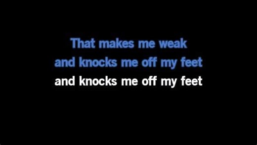 Karaoke Knocks Me Off My Feet - Stevie Wonder - CDG, MP4, KFN - Karaoke Version