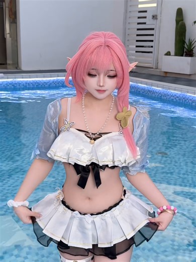 Miss Pink Elf 🌸#cute#cosplay#game#fyp | cosplay video