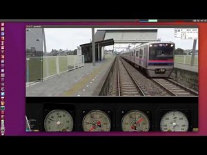 OpenBVE:'Bve5' Route parser display and driving demo