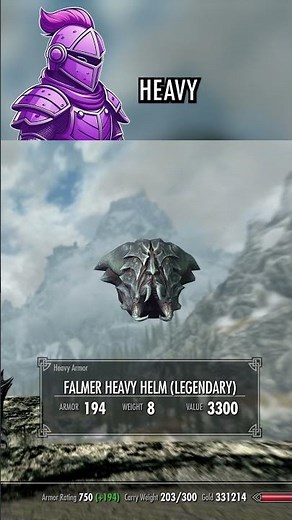Level 100 LIGHT/HEAVY ARMOR Fast in Skyrim
