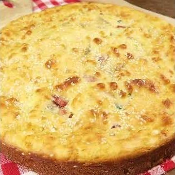 Savory cake in only 5 minutes: Everyone will enjoy it!
