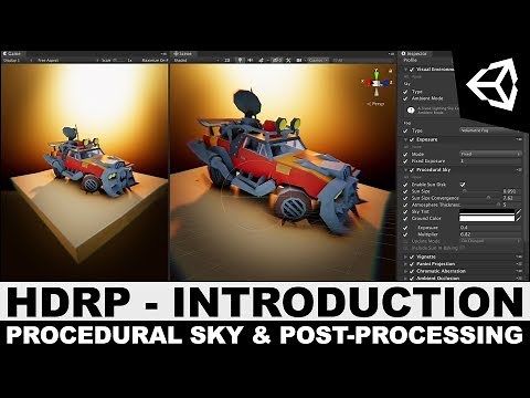 Unity3d HDRP - High Definition Rendering Pipeline Intro to Volume, Procedural Sky, & Post-Processing