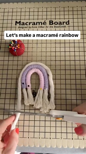 Let’s Make a Macramé Rainbow #yarncrafts #makewithme #shopsmall