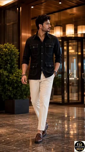 🔥 Best Safari Shirt Outfit Every Man Needs #MensFashion #Shorts #safarishorts
