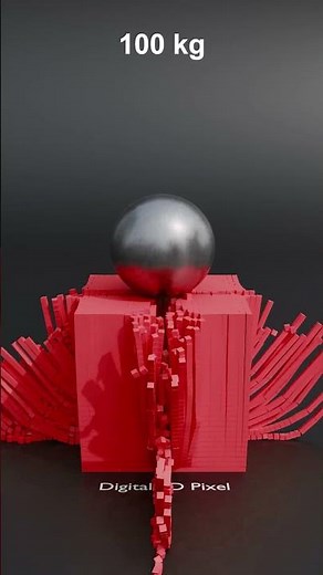 Wait For 100,000 KG Impact! | Ball Drop on Cubes | Satisfying Loop Animation