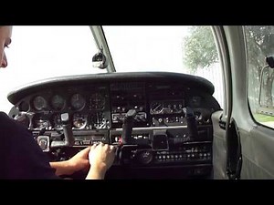 Piper Warrior PA-28 Engine Start-up (Cockpit view)