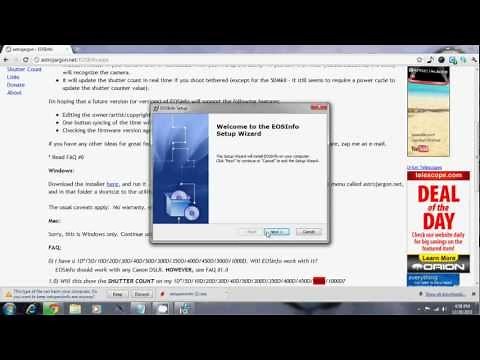 Easiest way to check the Shutter Count on your Canon EOS DSLR