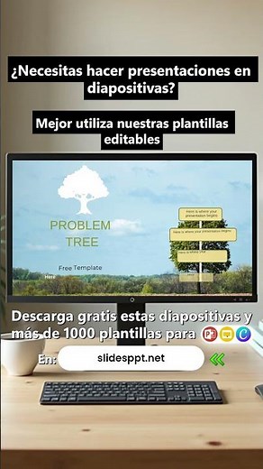 Plantillas de árbol de problemas gratis para PowerPoint, Google Slides y Canva #presentacion