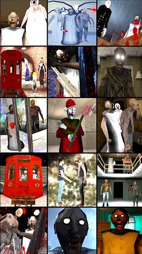 Caught Moments + Death Ending | 15 Granny Fan Games, Funny Moments | Part 2 #Shorts