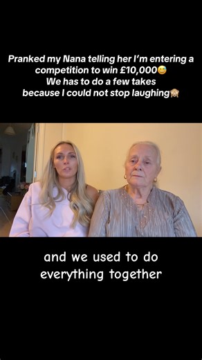I did the £10k prank on my nana and I’ve never laughed so much. I did a few attempts and I physically could not get the word prostitue out of my mouth without bursting out laughing #😂 #10kprank #prank #fyp | Melissa Armstrong