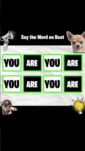 Say word on beat challenge