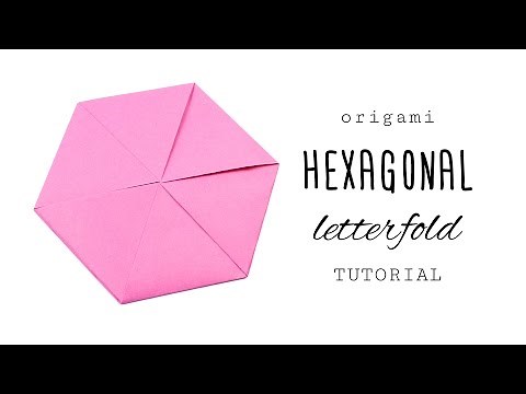 Origami Hexagon Letterfold Tutorial - Paper Kawaii