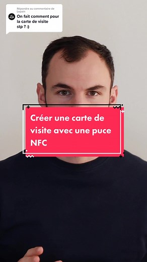 Créer une carte de visite avec puce NFC facilement