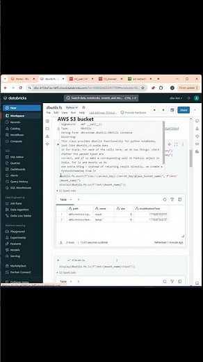 Databricks DButils:How to mount/unmount AWS S3 bucket in DBFS (dbutils fs) #s3bucket #databricks