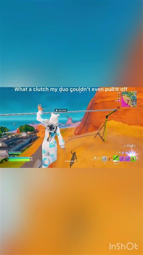 Craziest zip line clutch ever #fortnite