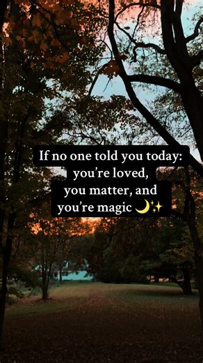 Sometimes we all need a little reminder that we matter. 💖 Life can get heavy, and it’s easy to forget how much light you bring to the people around you; even on your quiet days. So if you’re reading this, know that your presence makes a difference, your kindness is noticed, and the world is softer because you’re in it. 🤍✨ #selflove #gentleReminders #eveningsky