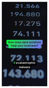 樂 How does #dataisolation keep your business cyber safe? ⏱️ Find out in 60 seconds. | Cohesity | Facebook