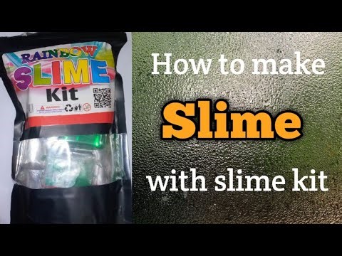 How to make slime with slime kit | Abiya art and stories