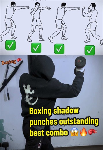 Amazing Boxing Shadow Punches Combo Techniques