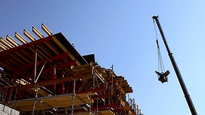 Boom Crane Lifts Load Against Background Stock Footage Video (100% Royalty-free) 1108980225 | Shutterstock