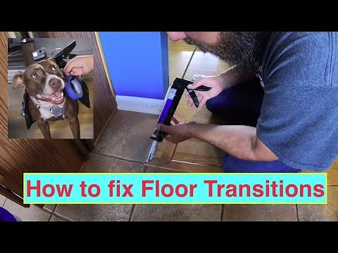 How to Fix or Repair Floor Transition Between Tile and Laminate Flooring.