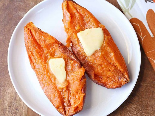 The Easiest Microwave Sweet Potato (Fluffy Every Time)