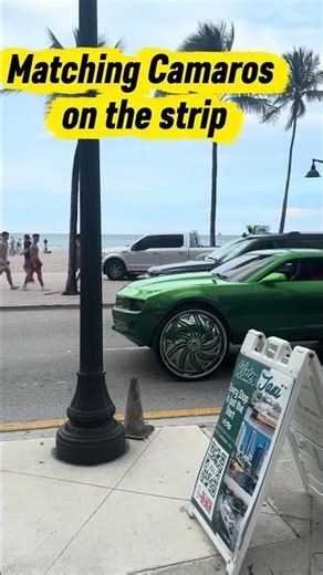 Insane Spinner Rims Camaros Take Over Fort Lauderdale Strip | Spring Break Vibes
