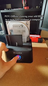Cloning made simple! This Dual-Bay Docking Station lets you clone drives offline—no computer required. Just press a button! Ideal for quickly duplicating data, upgrading to an SSD, or creating backups. A must-have for tech enthusiasts and content creators! #Tech #DockingStation #HardDrive #SSD #clone #wavlink #TechInnovation #techgadgets | Wavlink