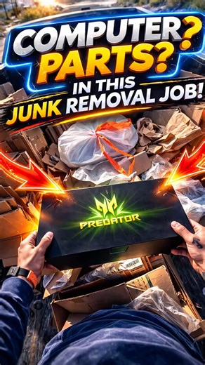 Found mysterious computer parts during a junk removal job… was it valuable or just junk? 😳💻